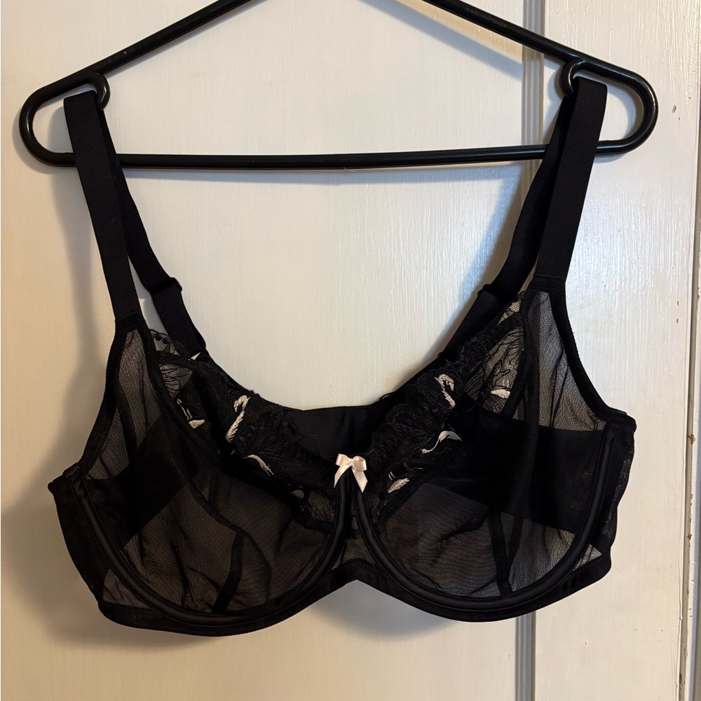 Understance Sheer Black Bra